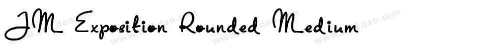 JM Exposition Rounded Medium字体转换